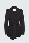 Dorothee Schumacher Emotional Essence Wrap Jacket In Schwarz