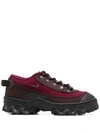 Nike Lahar Low Suede And Rubber-trimmed Canvas Sneakers In Rot