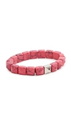 Isabel Marant Multi-bead Resin Bracelet In Pink,silver