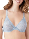 Wacoal Halo Lace Convertible Bra In Blue Fog