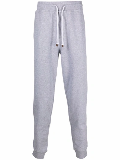 Brunello Cucinelli Tailored Cotton Sweatpants In Grey