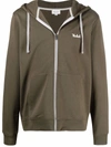 WOOLRICH LOGO-EMBROIDERED DRAWSTRING HOODIE