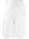 OFF-WHITE LOGO印花工装口袋短裤