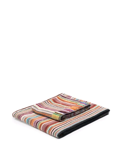 Missoni Jazz Two-piece Towel Set In Braun