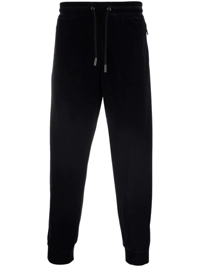 Giorgio Armani Drawstring Straight-leg Track Trousers In Blue