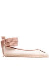 TORY BURCH MINNIE LOGO BALLERINAS