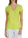 Atm Anthony Thomas Melillo Vintage Jersey V-neck T-shirt In Citron