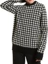 MICHAEL KORS HOUNDSTOOTH CASHMERE SWEATER,400014088863