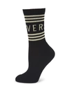 VERSACE WOMEN'S LOGO CREW SOCKS,400014109018