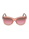 Tom Ford Wallace Acetate Cat-eye Sunglasses In 74f Coral