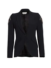 ALEXANDER MCQUEEN BEADED & EMBROIDERED HEART BLAZER,400014324791