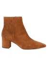 L Agence Jeanne Suede Ankle Boots In Brown