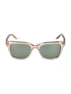Barton Perreira Chisa 52mm Rectangular Sunglasses In Light Brown