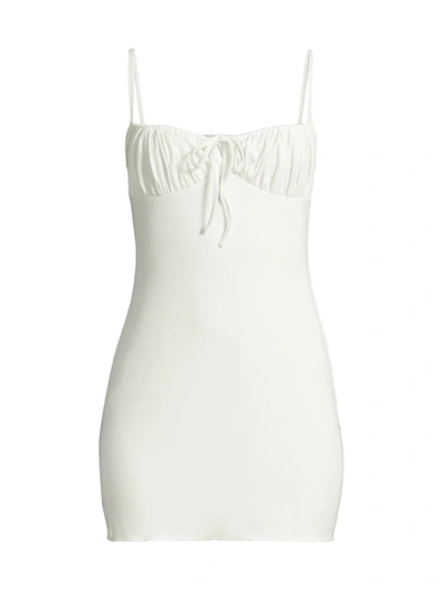 fitted lace wedding dress Ruched Cup Slip Maxi Dress – WeWoreWhat main image 0