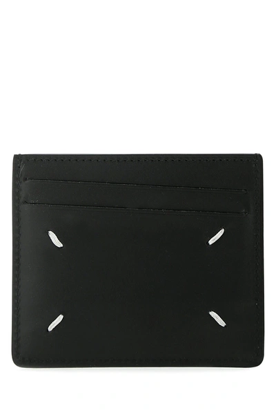 Maison Margiela Black Leather Card Holder  Nd  Uomo Tu