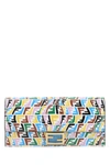 FENDI PRINTED LEATHER CONTINENTAL FF WALLET ND FENDI DONNA TU