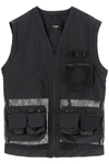 FENDI COTTON AND MESH VEST