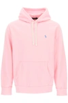 Polo Ralph Lauren Cotton Blend Knit Hoodie In Pink