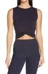 Alo Yoga Cover Tank In Dark Navy