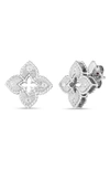 Roberto Coin Women's Petite Venetian 18k White Gold & Diamond Stud Earrings In White Gold