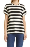 THE GREAT THE BOXY CREW STRIPE T-SHIRT,T209587