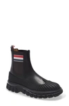 Thom Browne Chelsea Boot With Chunky Rubber-sole Detail In Black