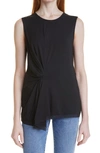 Kobi Halperin Stevie Knotted Sleeveless Top In Black