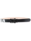 Alexander Mcqueen Logo Paint Print Belt In Schwarz