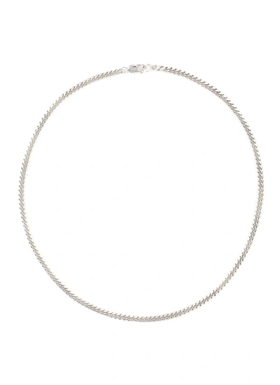 Missoma Round Curb Chain Sterling Silver Necklace In Metallic