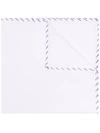Brunello Cucinelli Stitched-edge Cotton Pocket Scarf In White