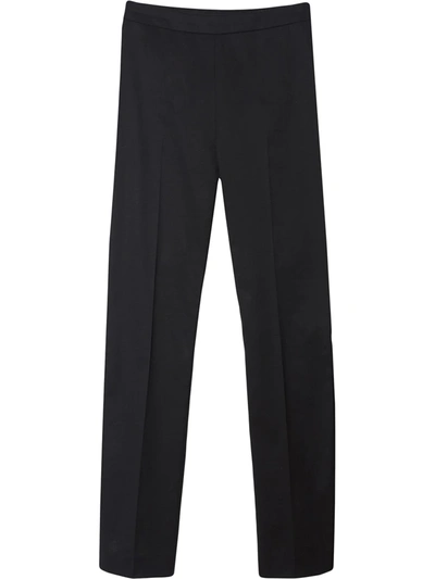 Carolina Herrera Icon Wide-leg Wool Crepe Pants In Black
