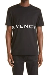 Givenchy 4g Logo Print T-shirt In Black