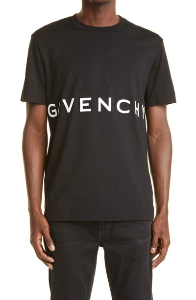 GIVENCHY GIVENCHY LOGO EMBROIDERED OVERSIZE T-SHIRT,BM716B3Y6B