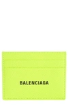 BALENCIAGA LOGO LEATHER CARD CASE,5943092UQ13