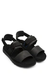 Camper Oruga Flats In Black Synthetic Fibers In Black