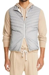 Brunello Cucinelli Quilted Nylon-shell Down Gilet In Grey