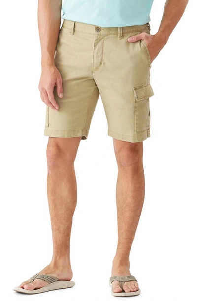 Tommy Bahama Coastal Key Stretch Cotton Cargo Shorts In Stone Khaki