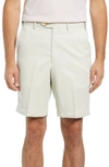 Berle Flat Front Shorts In Stone