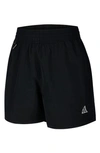 Nike Acg Nylon Shorts In Black/ Summit White