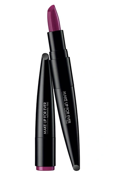 Make Up For Ever Rouge Artist Intense Color Beautifying Lipstick In 218-daring Mulberry