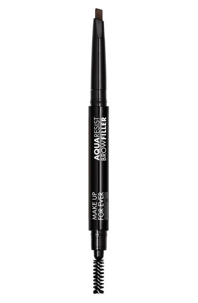 Make Up For Ever Aqua Resist Waterproof Eyebrow Filler Pencil 50 Black Brown 0.009 oz/ 0.27 G In Dark Brown