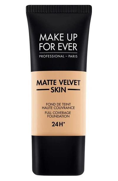 Make Up For Ever Matte Velvet Skin Full Coverage Foundation Y335 Dark Sand 1.01 oz/ 30 ml