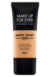 Make Up For Ever Matte Velvet Skin Full Coverage Foundation In Y433-caramel