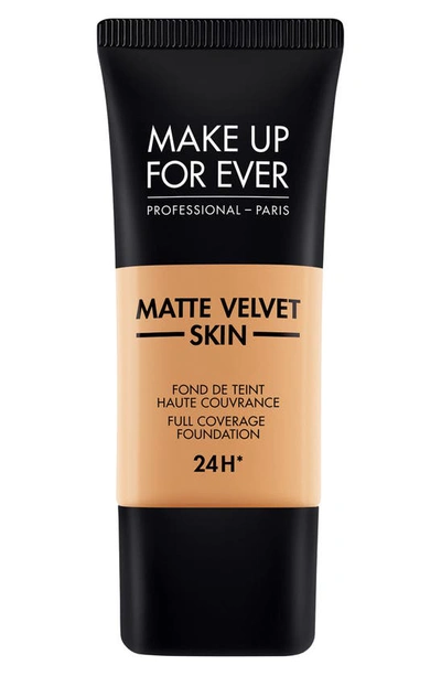 Make Up For Ever Matte Velvet Skin Full Coverage Foundation In Y433-caramel