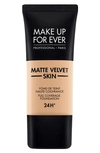 Make Up For Ever Matte Velvet Skin Full Coverage Foundation Y355 Neutral Beige 1.01 oz/ 30 ml In Y355-neutral Beige
