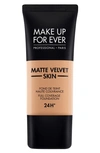 Make Up For Ever Matte Velvet Skin Full Coverage Foundation R410 Golden Beige 1.01 oz/ 30 ml In R410-golden Beige