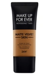 Make Up For Ever Matte Velvet Skin Full Coverage Foundation Y533 Warm Mocha 1.01 oz/ 30 ml In Y533-warm Mocha