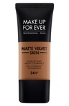 Make Up For Ever Matte Velvet Skin Full Coverage Foundation Y535 Chestnut 1.01 oz/ 30 ml In Y535-chestnut