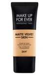 Make Up For Ever Matte Velvet Skin Full Coverage Foundation Y345 Natural Beige 1.01 oz/ 30 ml In Y345-natural Beige