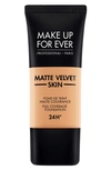 Make Up For Ever Matte Velvet Skin Full Coverage Foundation Y375 Golden Sand 1.01 oz/ 30 ml In Y375-golden Sand